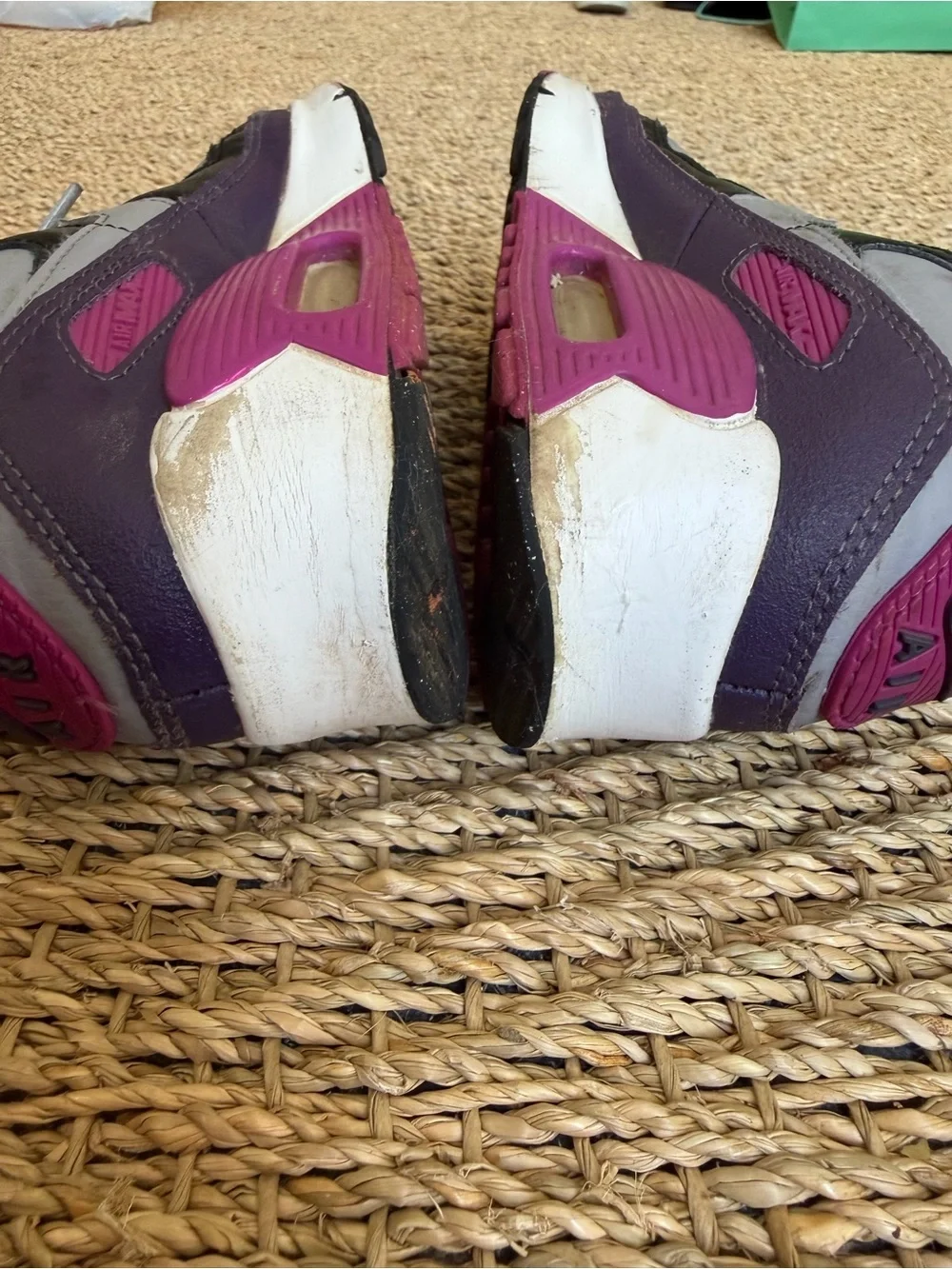 💜👟 Nike Air Max 90 GS “Dark Raisin” Youth Sneakers Size 2Y Big Girls 👟💜
